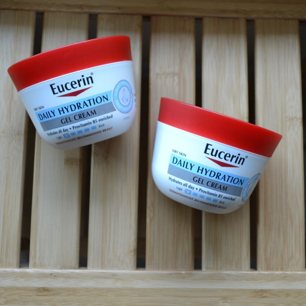 NEW Set of 2 EUCERIN Daily Hydration Moisturizing Lightweight Gel Cream FULL SZ